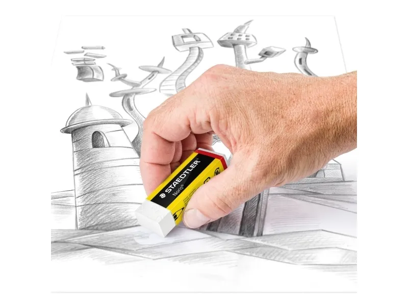 STAEDTLER Noris - Udvisker - 6.5 x 2.3 x 1.3 cm - gul, sort