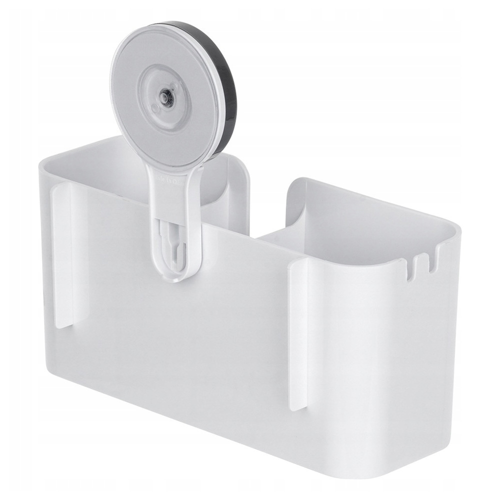 Rangement de douche à ventouse - 3 compartiments