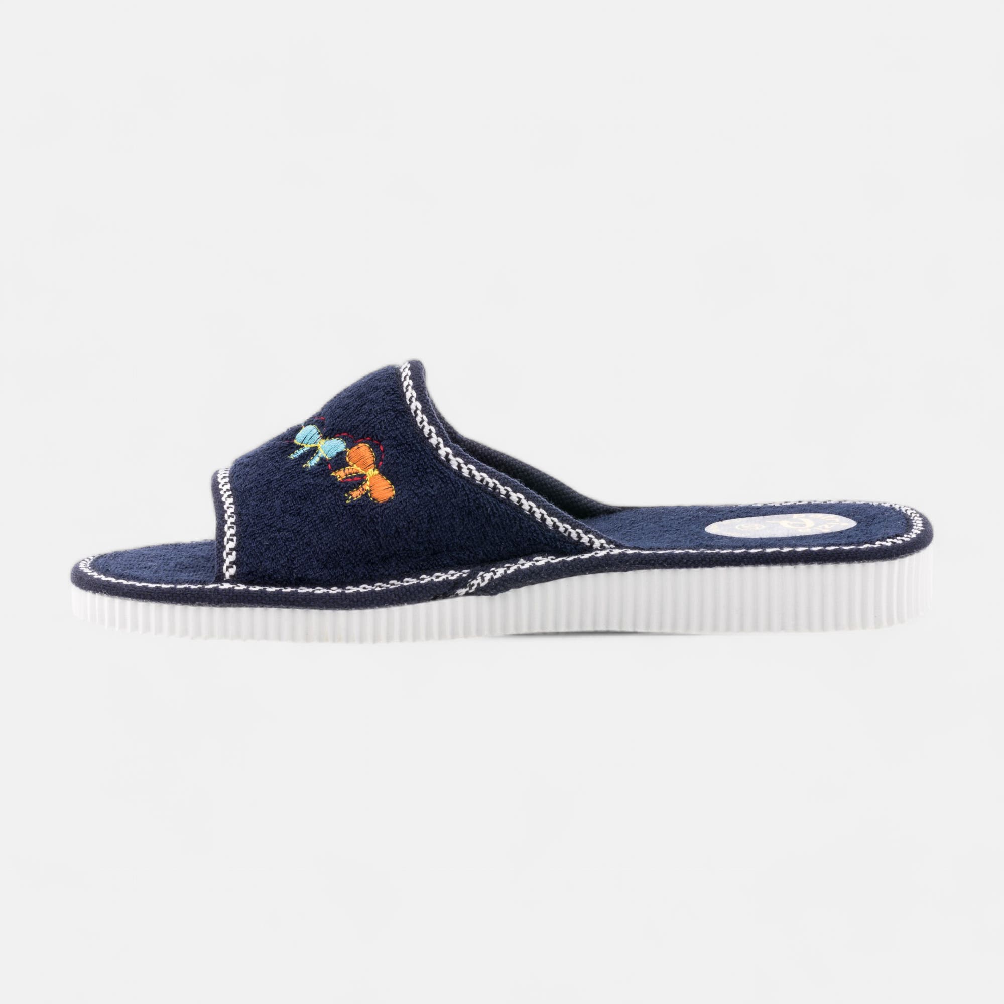 Pantoufles mules Femme bleu marine