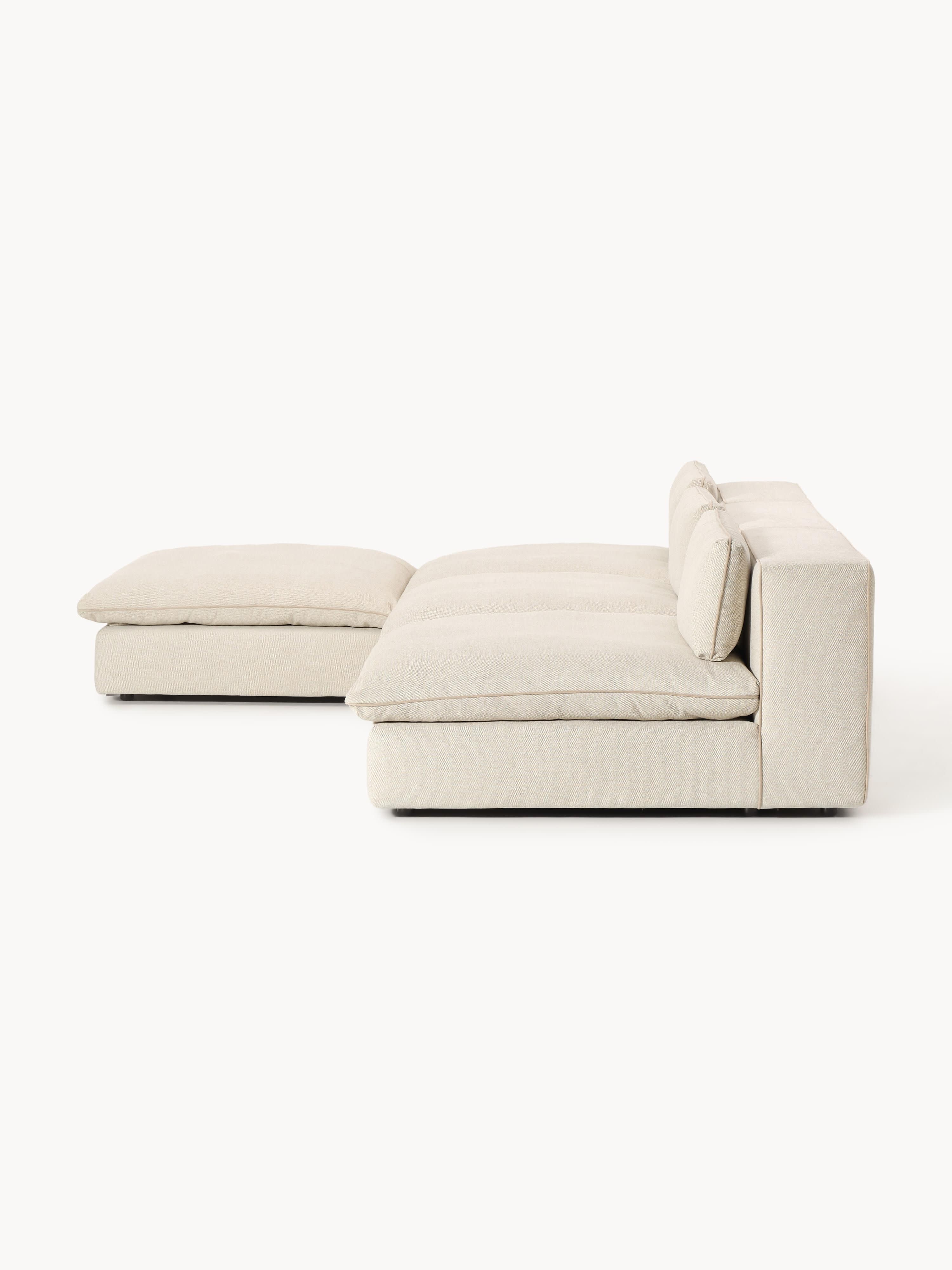 Modulaire XL bank Felix met poef (links/rechts)