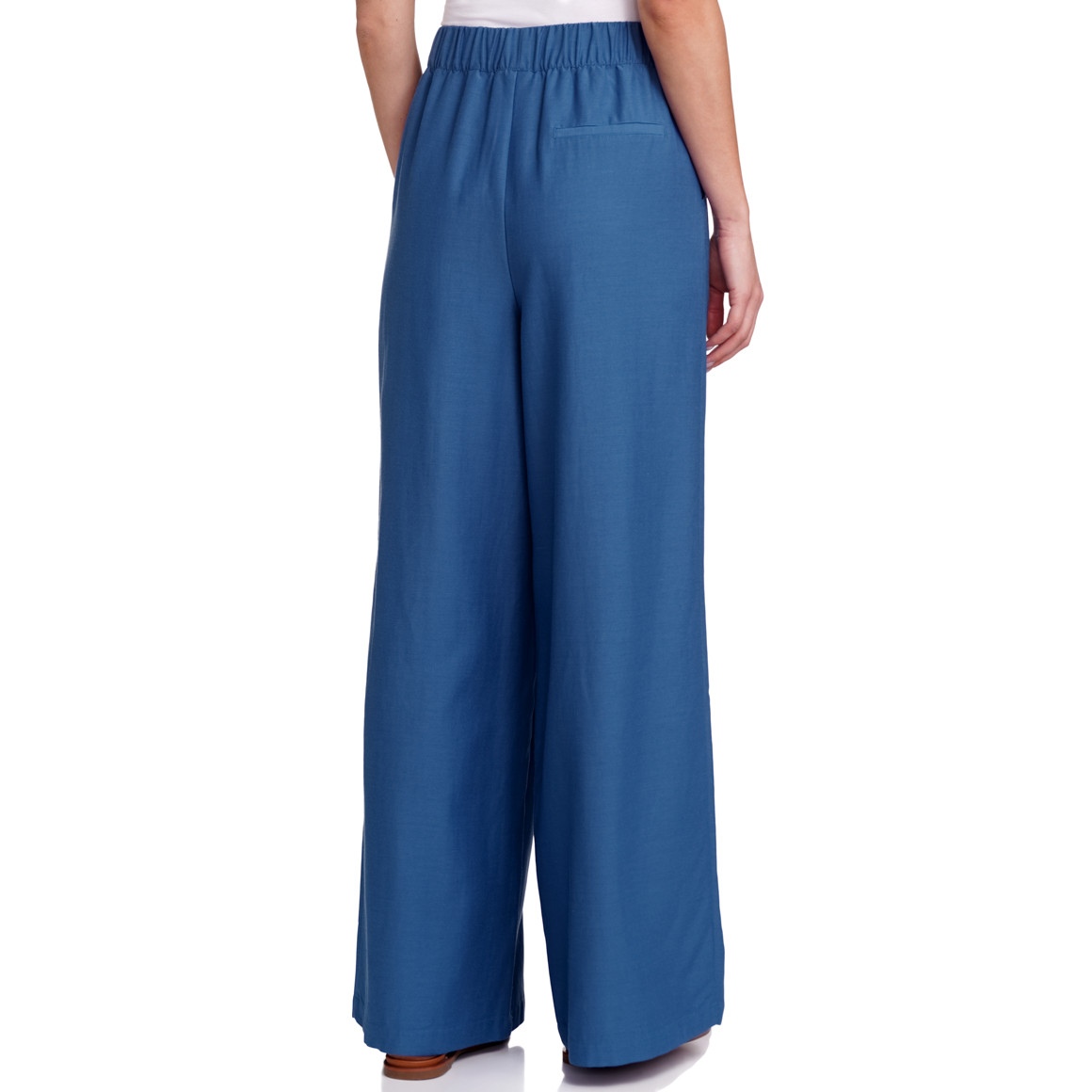 Jonas Nielsen Damen Hose mit weiten Beinen blau