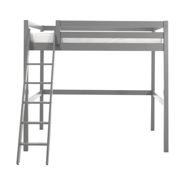 Vipack Pino Mezzanine Hoogslaper 140 x 200 Cm Grijs