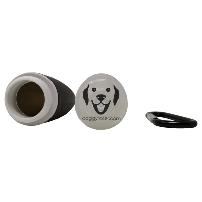 Doggyroller Doggytube mit Karabiner schwarz