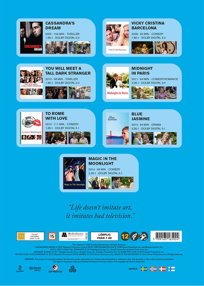 Woody Allen Collection Blu Ray - 7 Disc