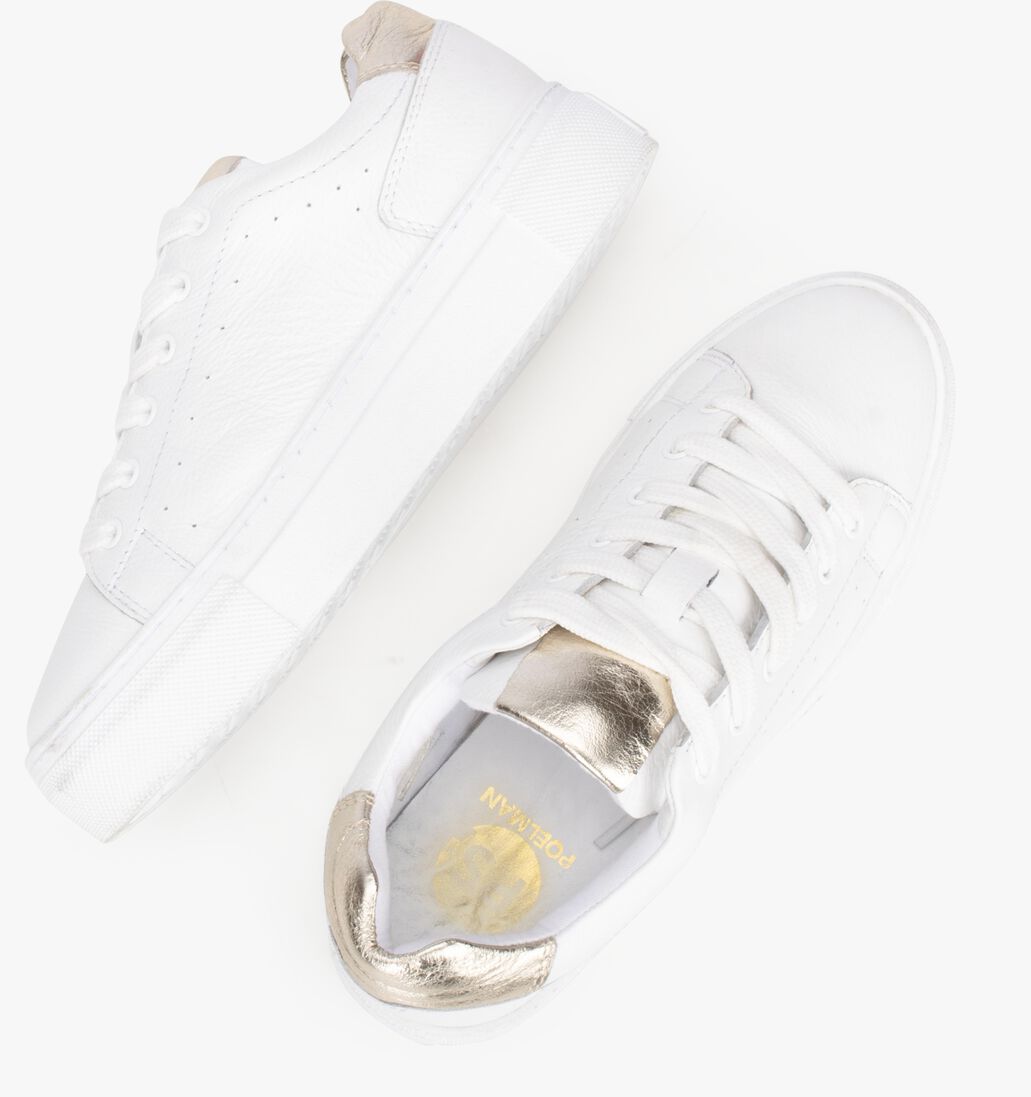 PS POELMAN witte ps poelman lage sneakers titular