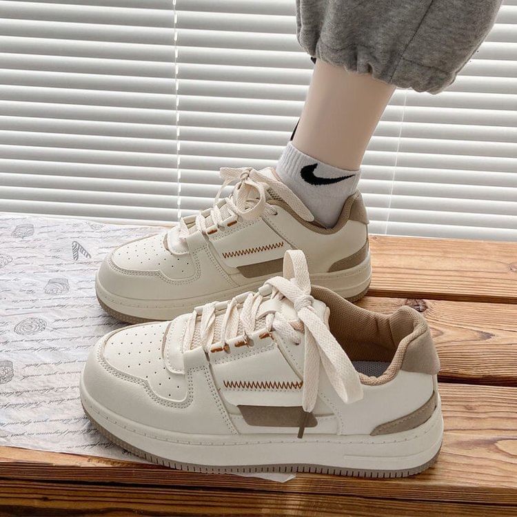 Asterisk - Tweekleurige veterschoenen