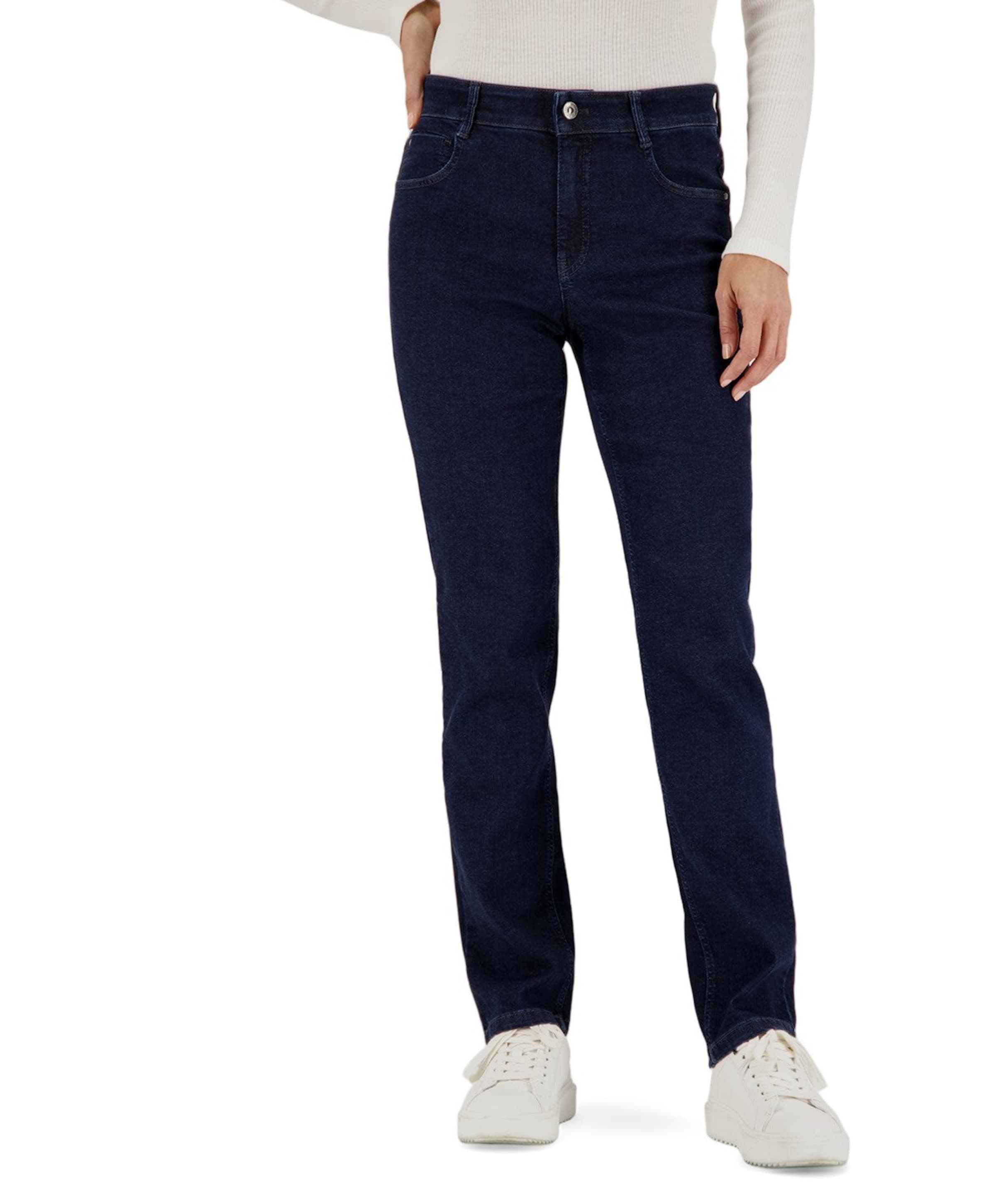 Gardeur Hose 5-Pocket Straight dames jeans blauw