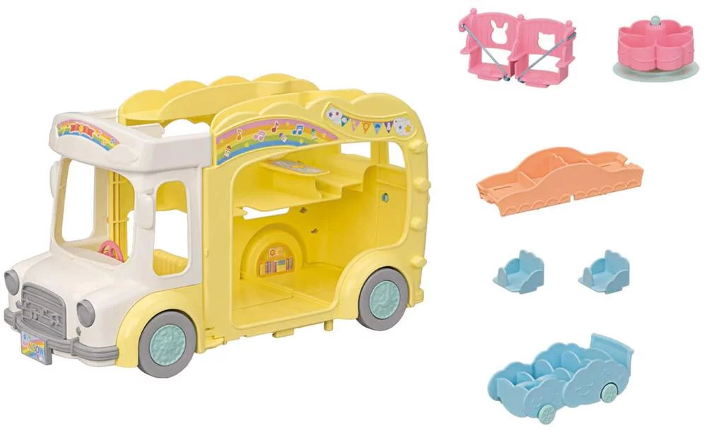 LE BUS ET SA COUR DE RECREATION - SYLVANIAN ECOLE