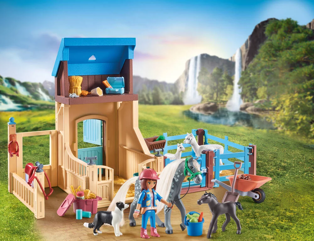AMELIA ET WHISPER AVEC BOX POUR CHEVAUX - 71353