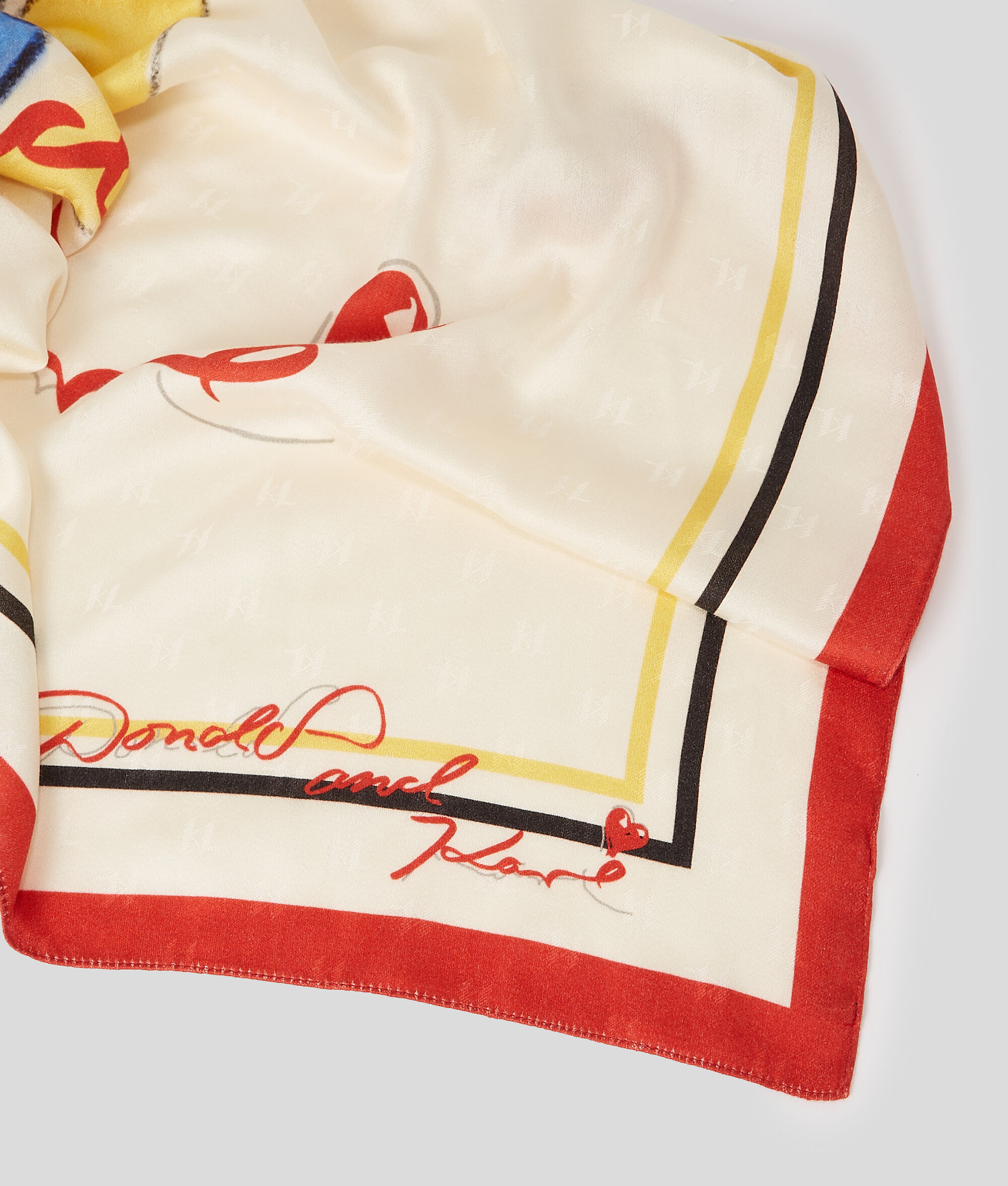 FOULARD EN SOIE DS x KARL LAGERFELD