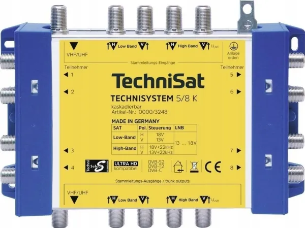 TechniSat TechniSystem 5/8 K - RF-forstærker / -splitter