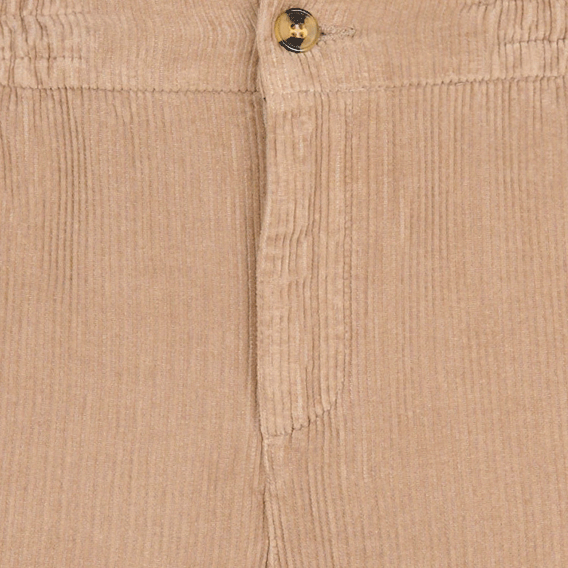 DREUILLE - Pantalon droit en velours côtelé| Beige