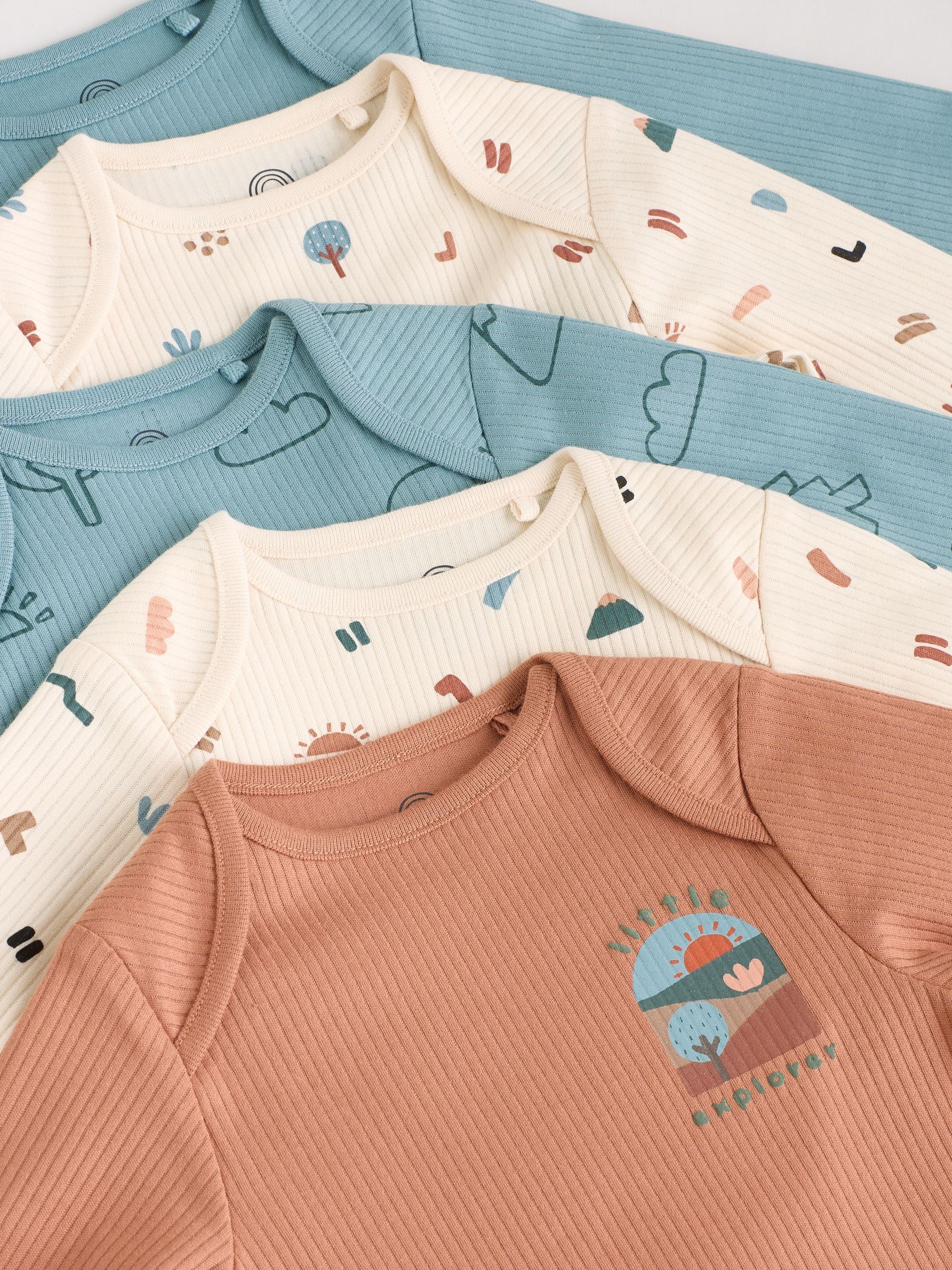 Multi - Set van 5 babyrompertjes