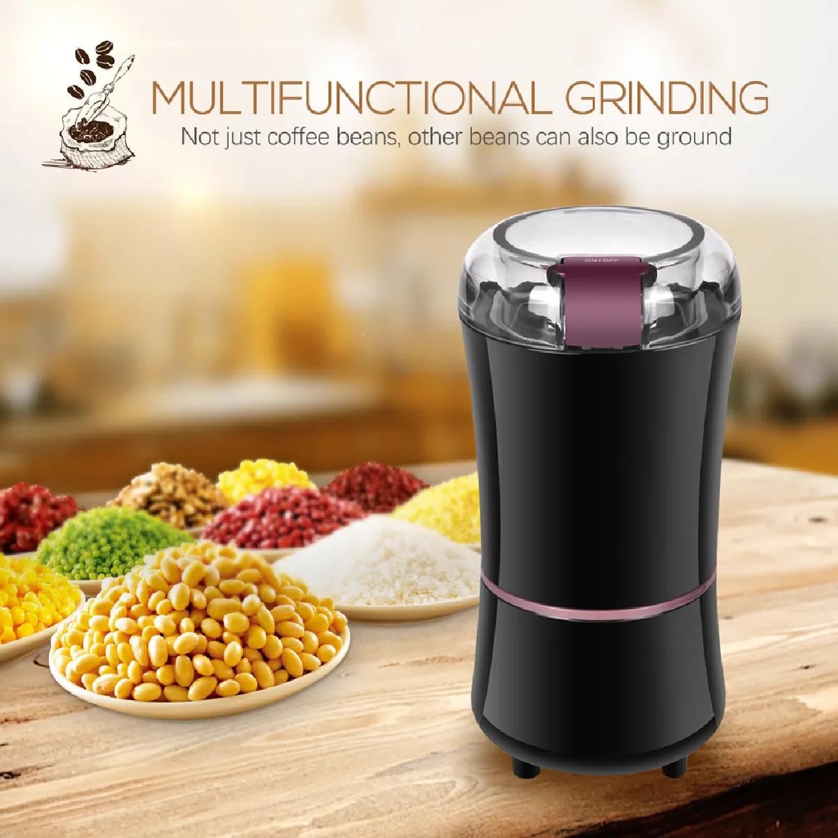 Universal Moulin à café électrique 400W mini