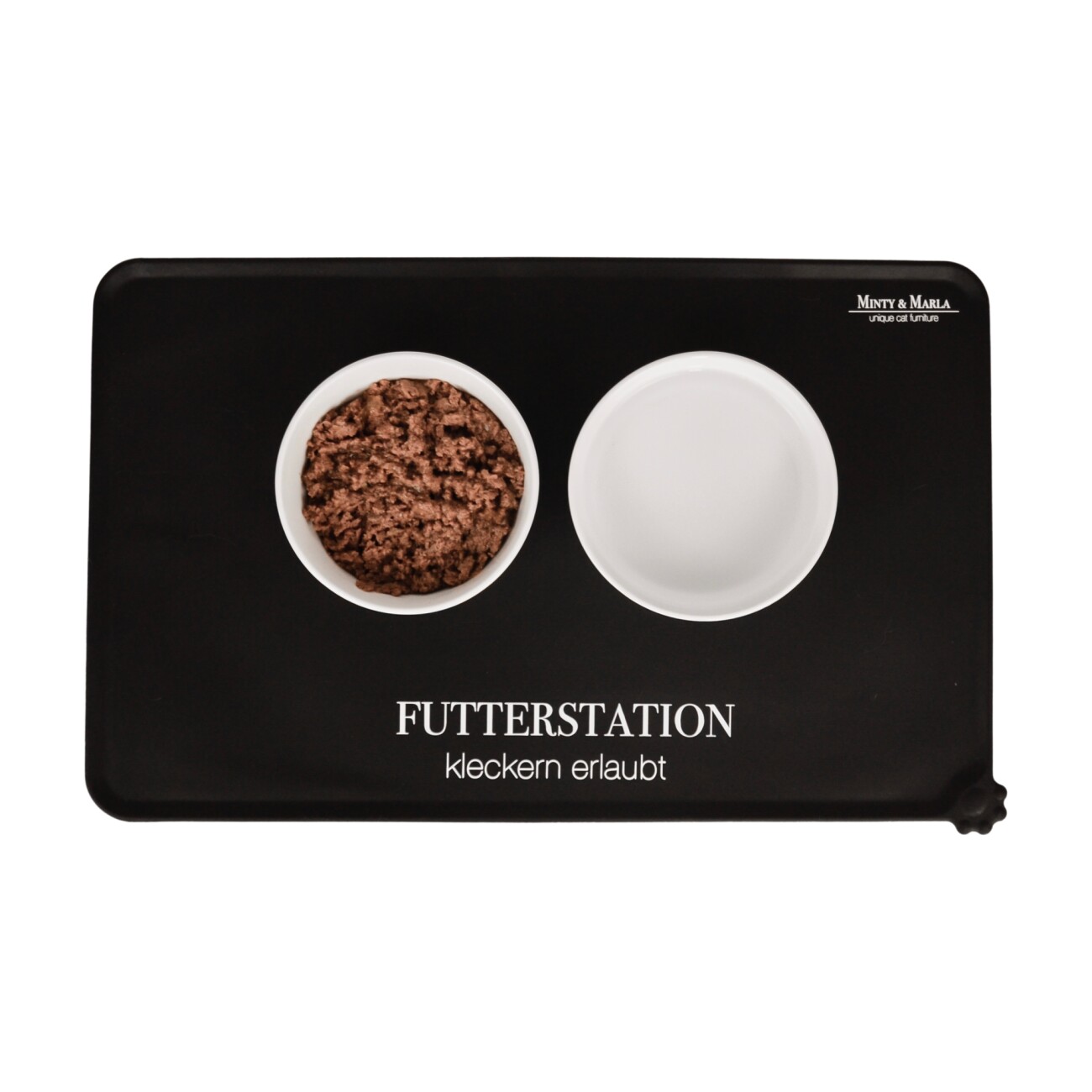 Minty&Marla Futterstation 3er Set Katze schwarz