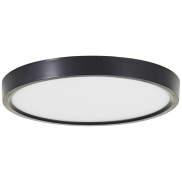 Brilliant LED plafondlamp Galo zwart Ø23 cm 1700 lm