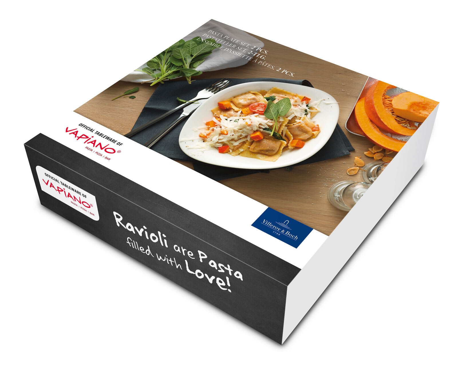Villeroy & Boch Pastateller VAPIANO 2er Set weiß