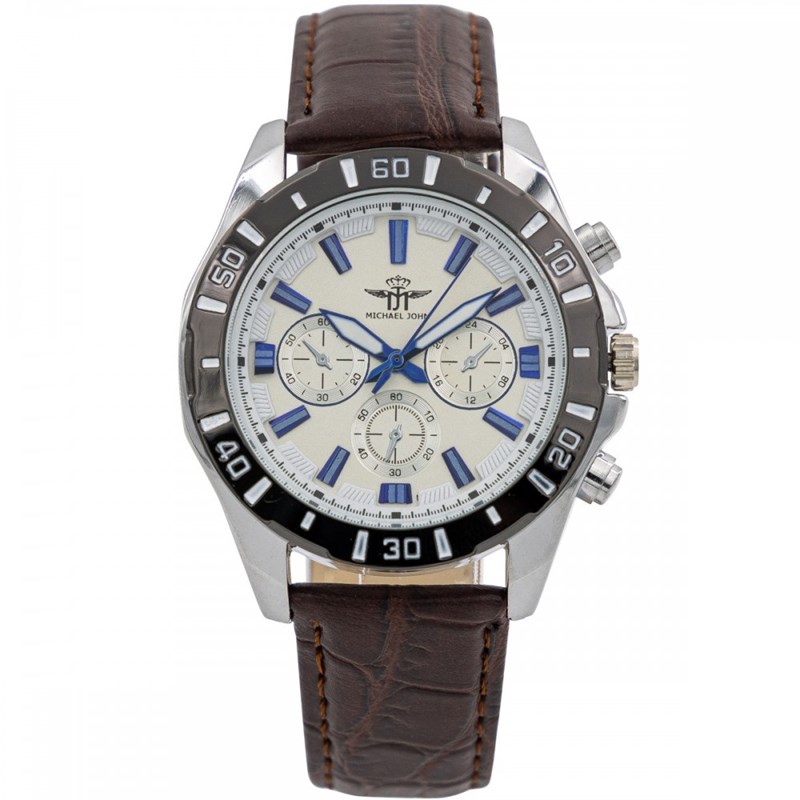 Montre Homme M. JOHN bracelet Cuir Marron