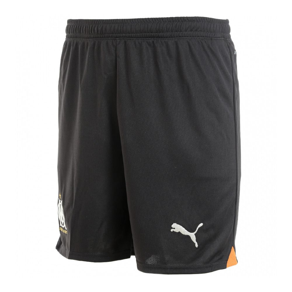 Puma OM SHORT - Short Homme black/rickie orange