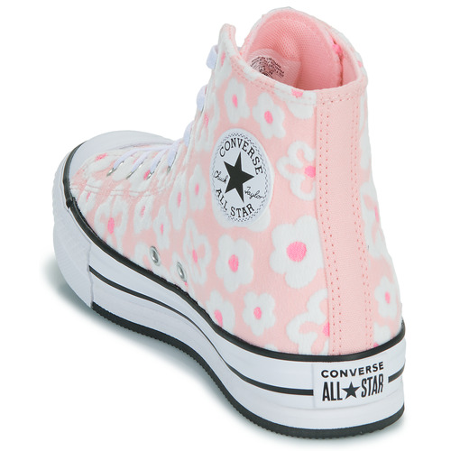 Converse - CHUCK TAYLOR ALL STAR EVA LIFT - Rose / Blanc