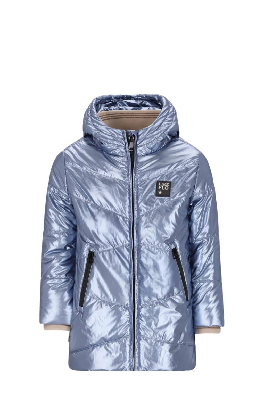 Like Flo gewatteerde jas blauw