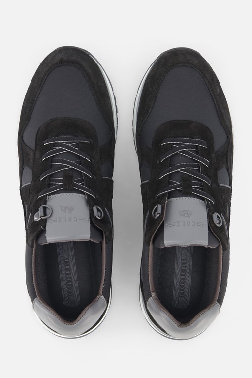 Cycleur de Lux Basculer Sneakers zwart suede