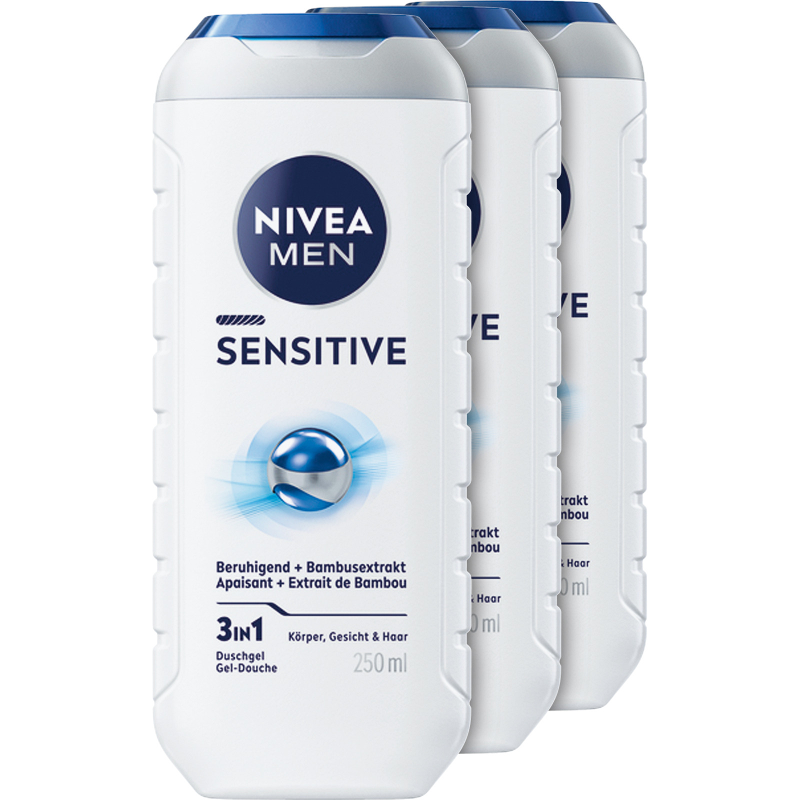 Nivea Men 3in1 Pflegedusche Sensitive 3 x 250 ml