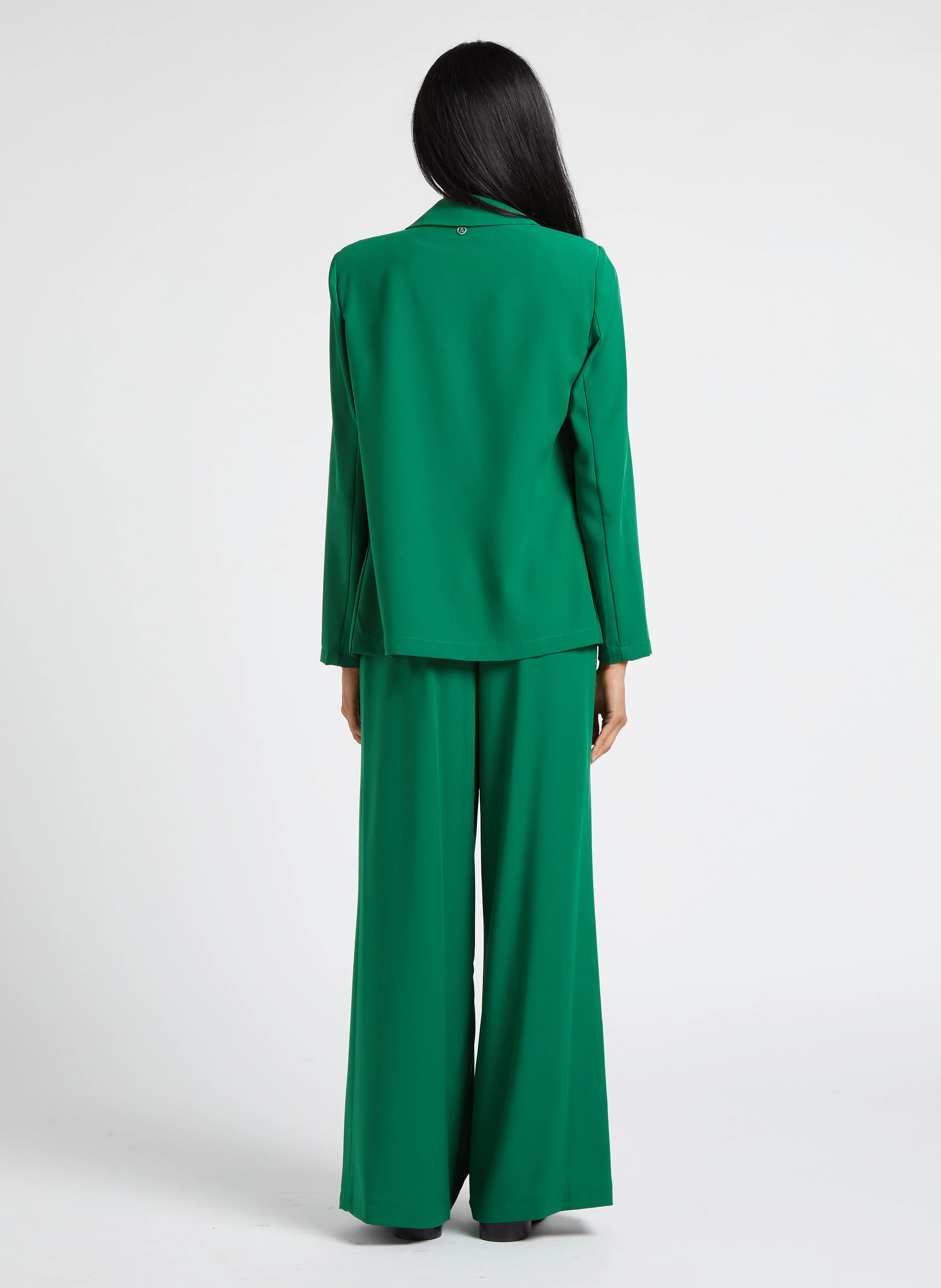 Veste blazer col tailleur | Vert