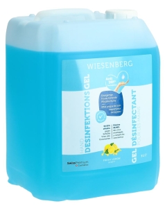 WIESENBERG Hand Desinfektions Gel Fresh Lemon, 5 l