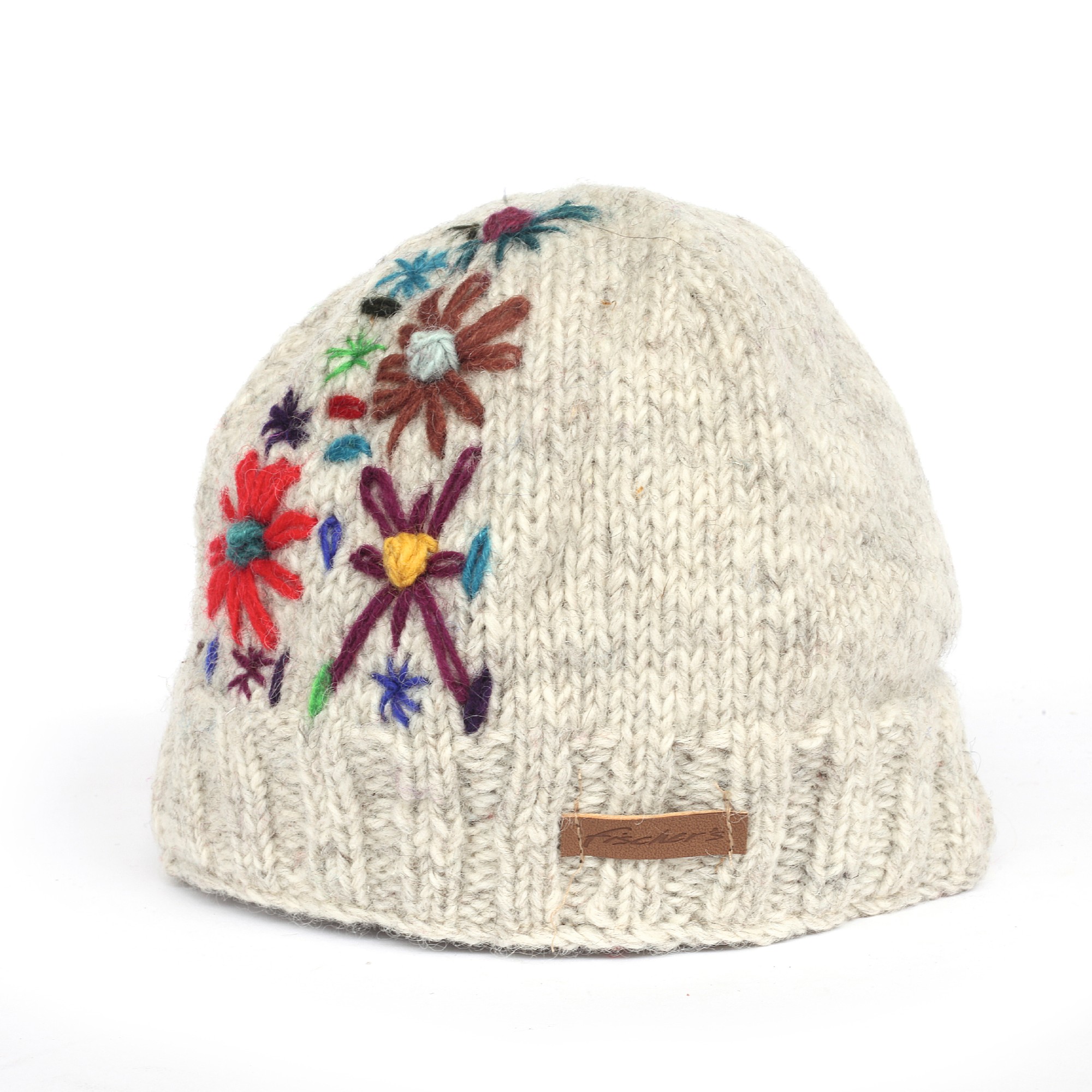 Wollmütze, beige/bunt günstig bestellen