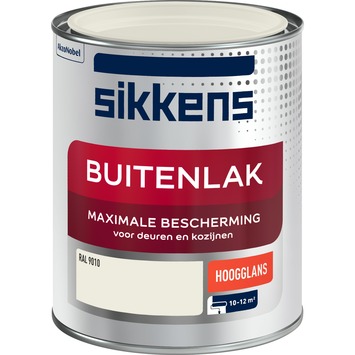 Sikkens buitenlak hoogglans RAL 9010 gebroken wit 750 ml