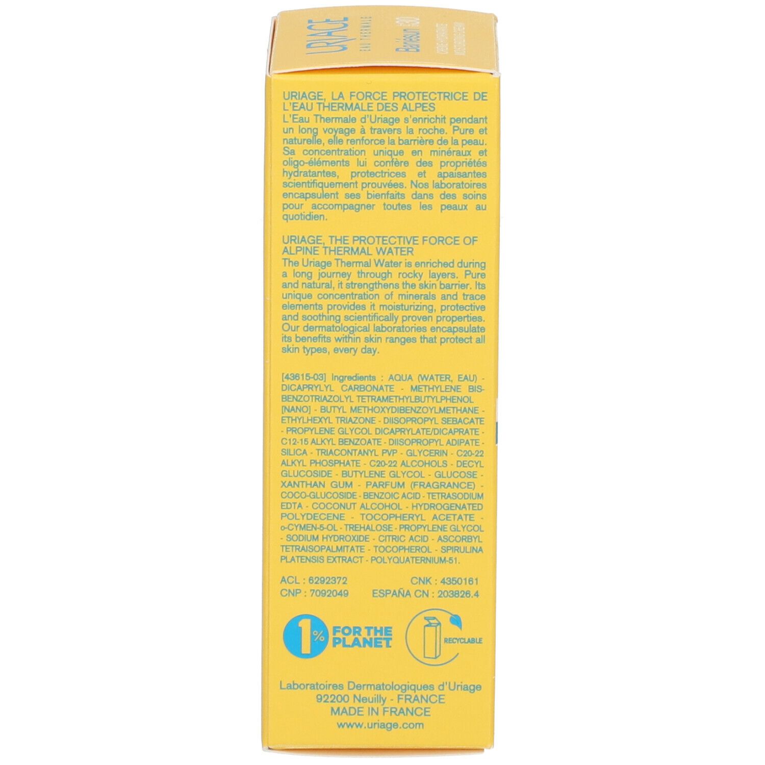 URIAGE BARIÉSUN Creme LSF 30