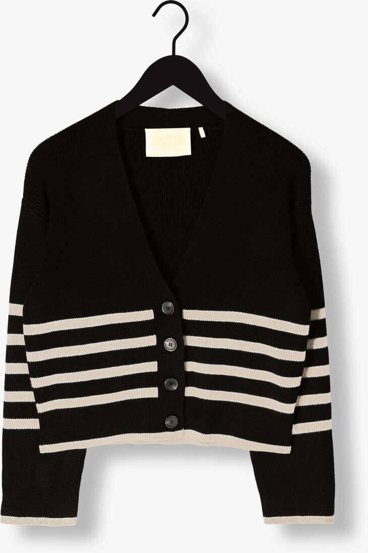 NOTES DU NORD zwarte notes du nord vest gaia cardigan