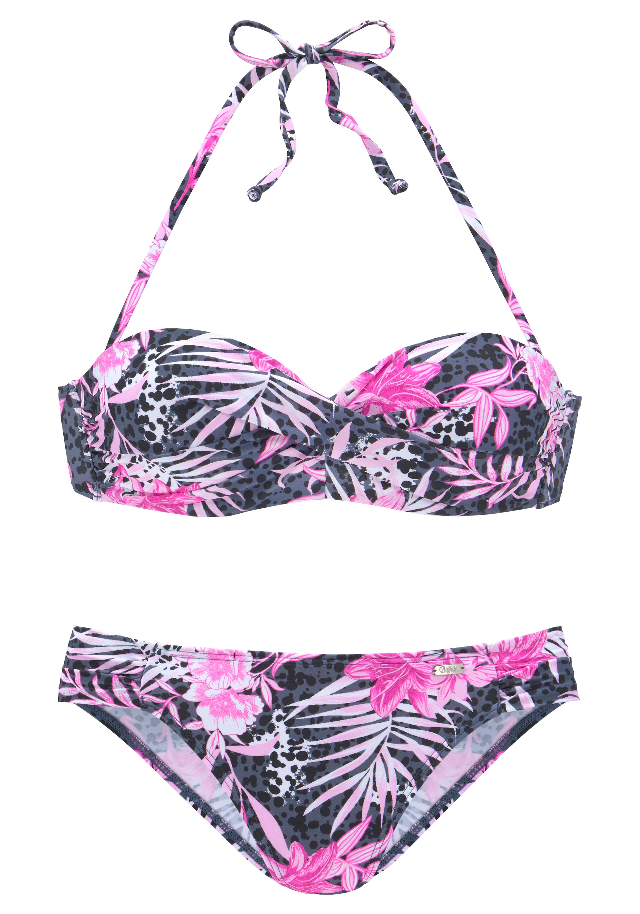 Buffalo Bügel-Bandeau-Bikini , im Mustermix
