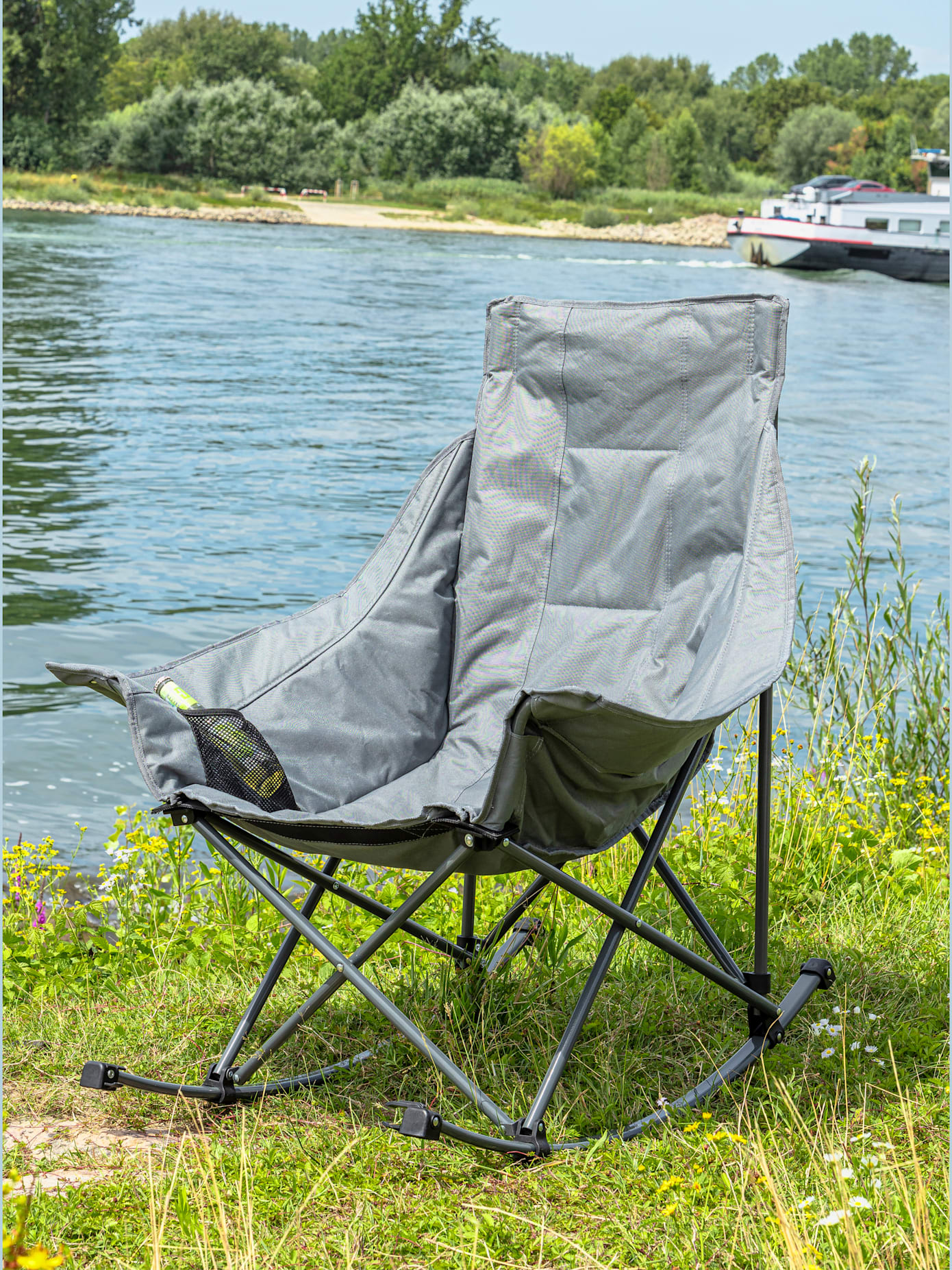 Fauteuil à bascule pliable avec fonction balançoire