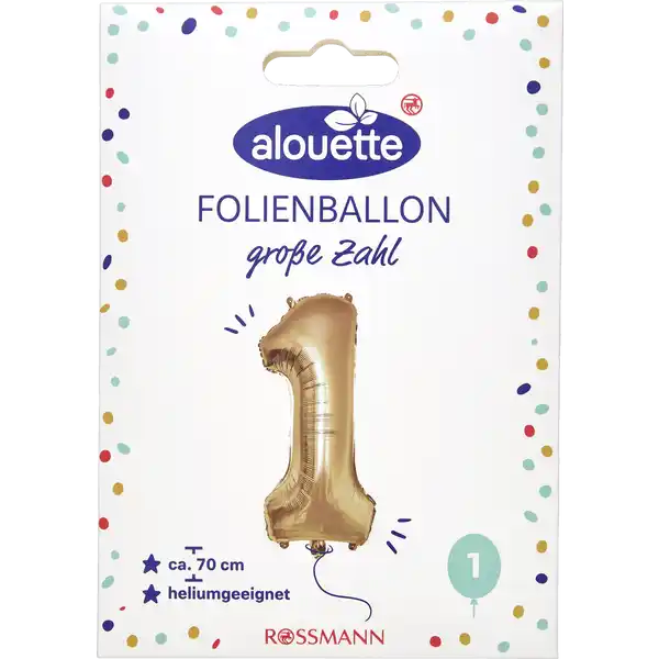 ALOUETTE Folienzahlen 70cm 0-2 messing