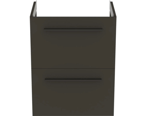 Ideal Standard i.life S wastafelmeubel, afmetingen (B x H x D): 50 x 63 x 37,5 cm, frontkleur: mat carbongrijs, T5291NV, zonder greep