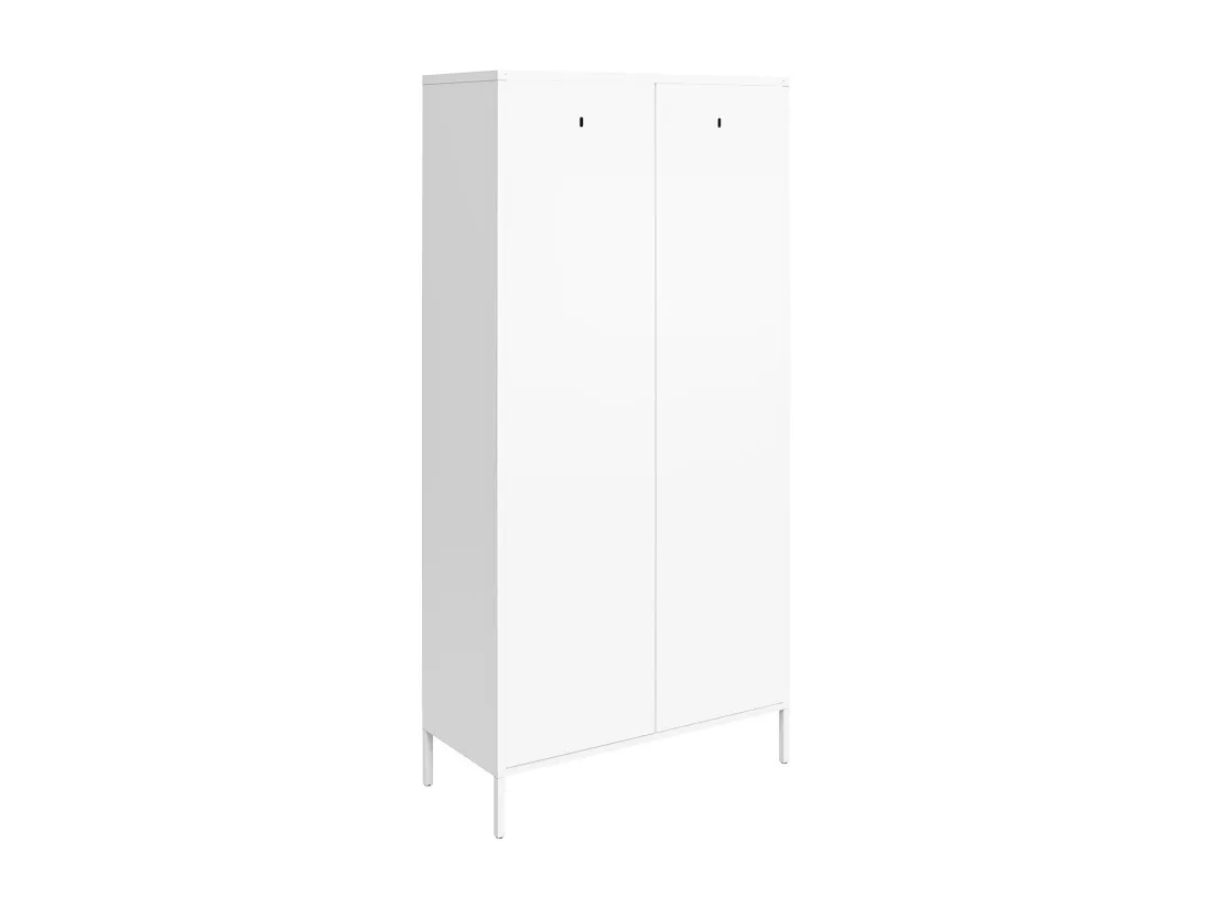 Mission District | Armoire à 2 portes en métal blanc