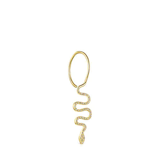 1/2 Pingente de Cobra TOUS Good Vibes em Ouro e Diamantes