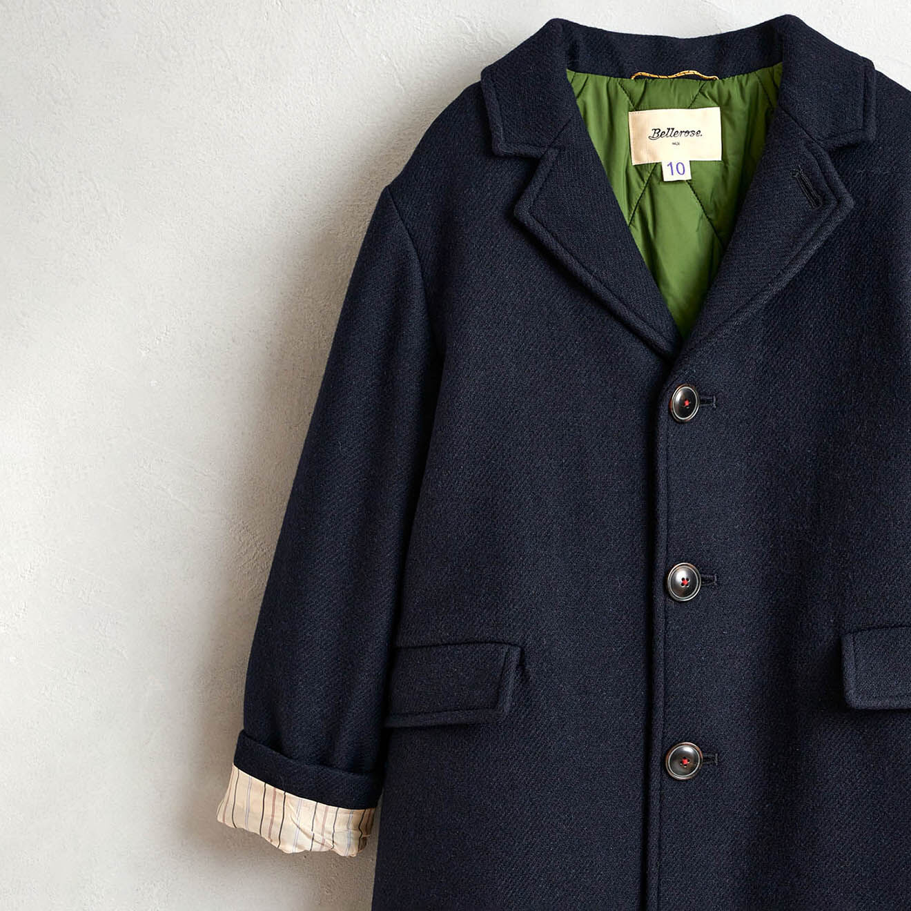 Bellerose Manteau en Laine mélangée Charles bleu nuit