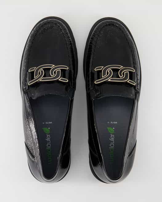 Waldläufer Serena Slipper in Schwarz