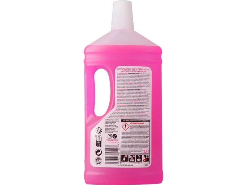 The Pink Stuff Bodenreiniger 1 l Allzweck-Bodenreiniger entfernt Schmutz und Flecken effektiv