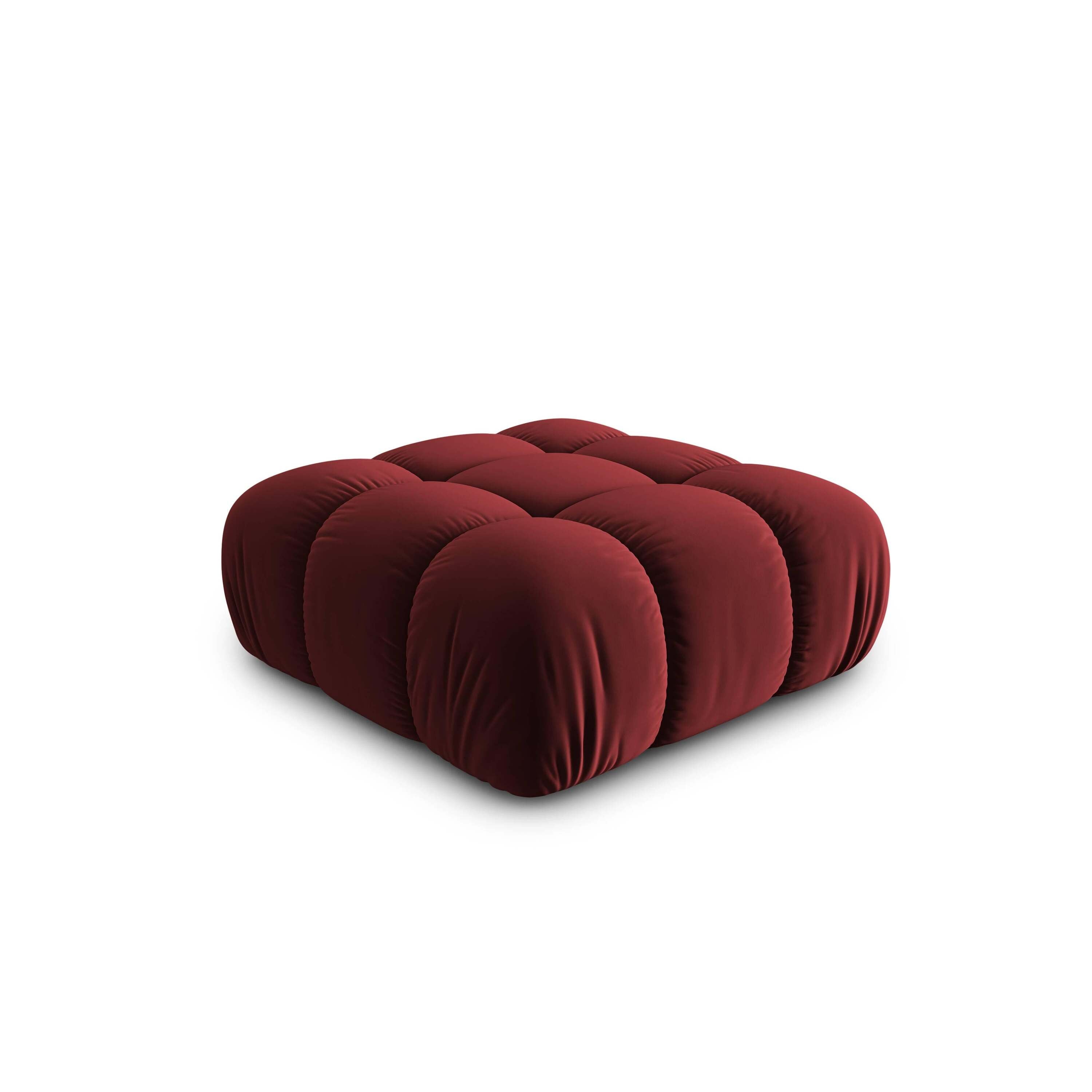 Milo Casa Tropea Modulair Bank Element - Hocker - Bordeauxrood