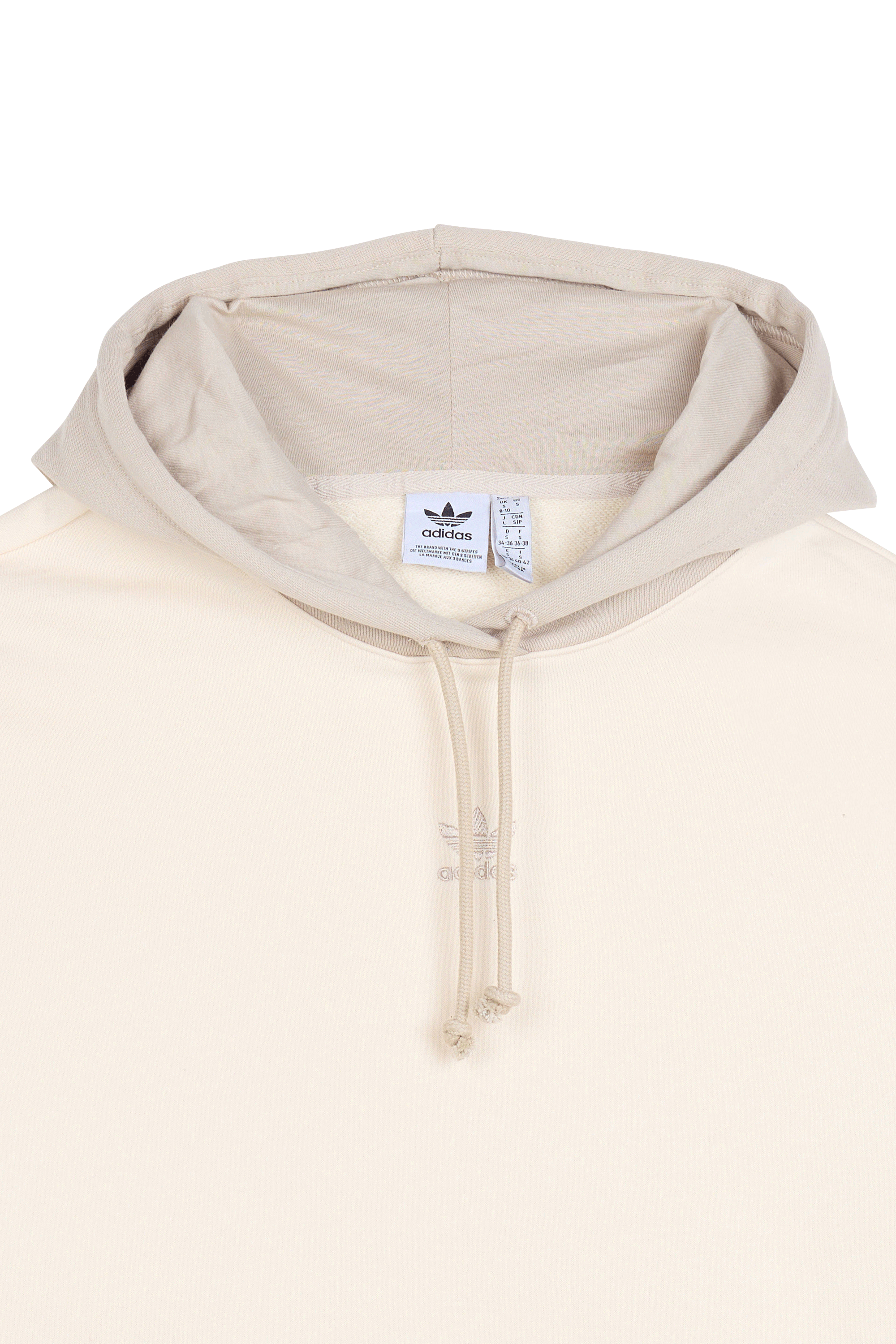 ADIDAS - Coupe ample- Col à capuche avec cordon de serrage- Manches longues- Poche kangourou - Logo brodé sur poitrine  HOODIE Beige