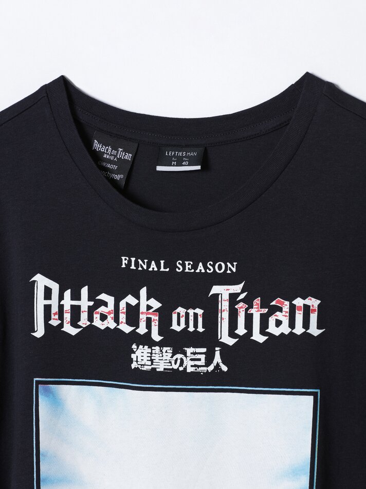 Camiseta Attack on Titan - Diffused - Preta