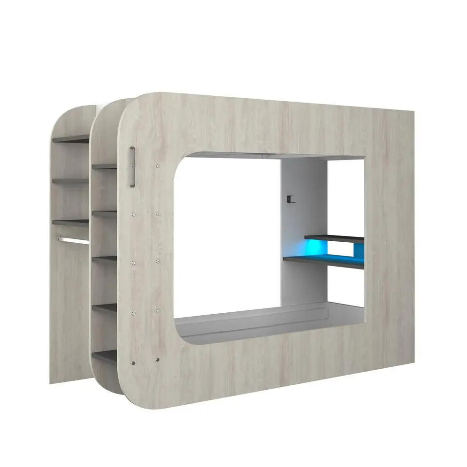 Hoogslaper Graham met gamebureau 90x200cm - den