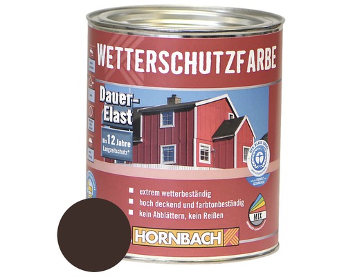 HORNBACH Houtverf Weerbestendige Verf Donkerbruin 750ml