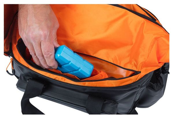 Sacoche de Porte-Bagage Basil Miles Tarpaulin Trunkbag XL Pro 36L Noir Orange