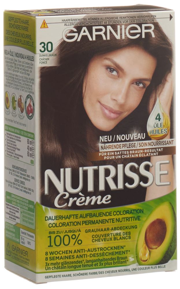 NUTRISSE Nährende Color-Maske 30 ebène 1 Stk