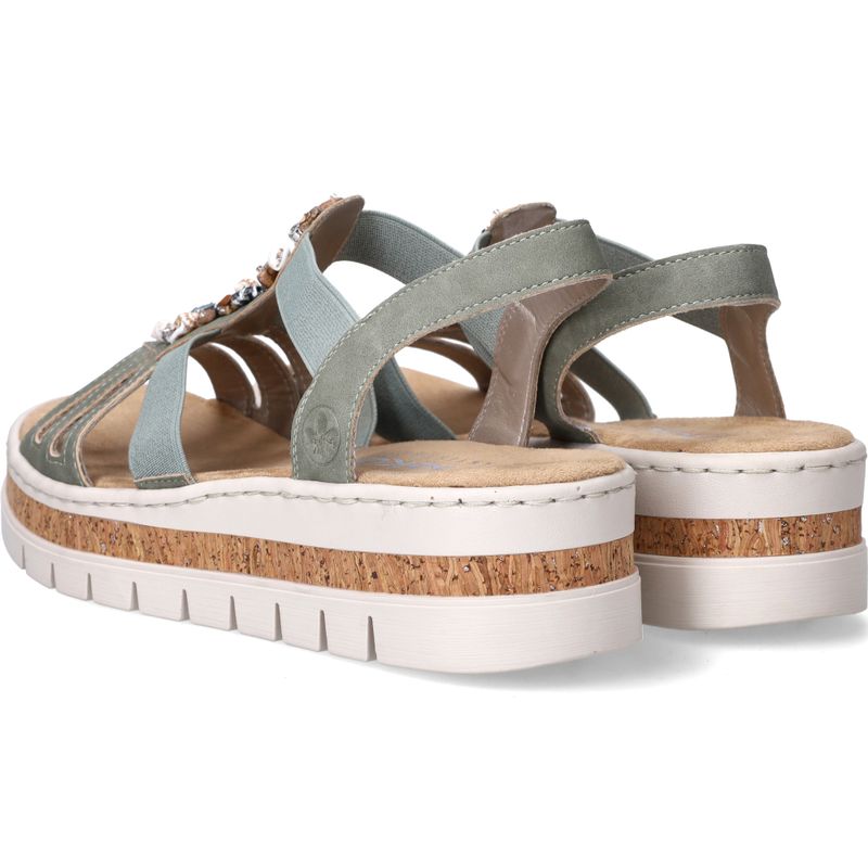Rieker Sandalen Groen Dames